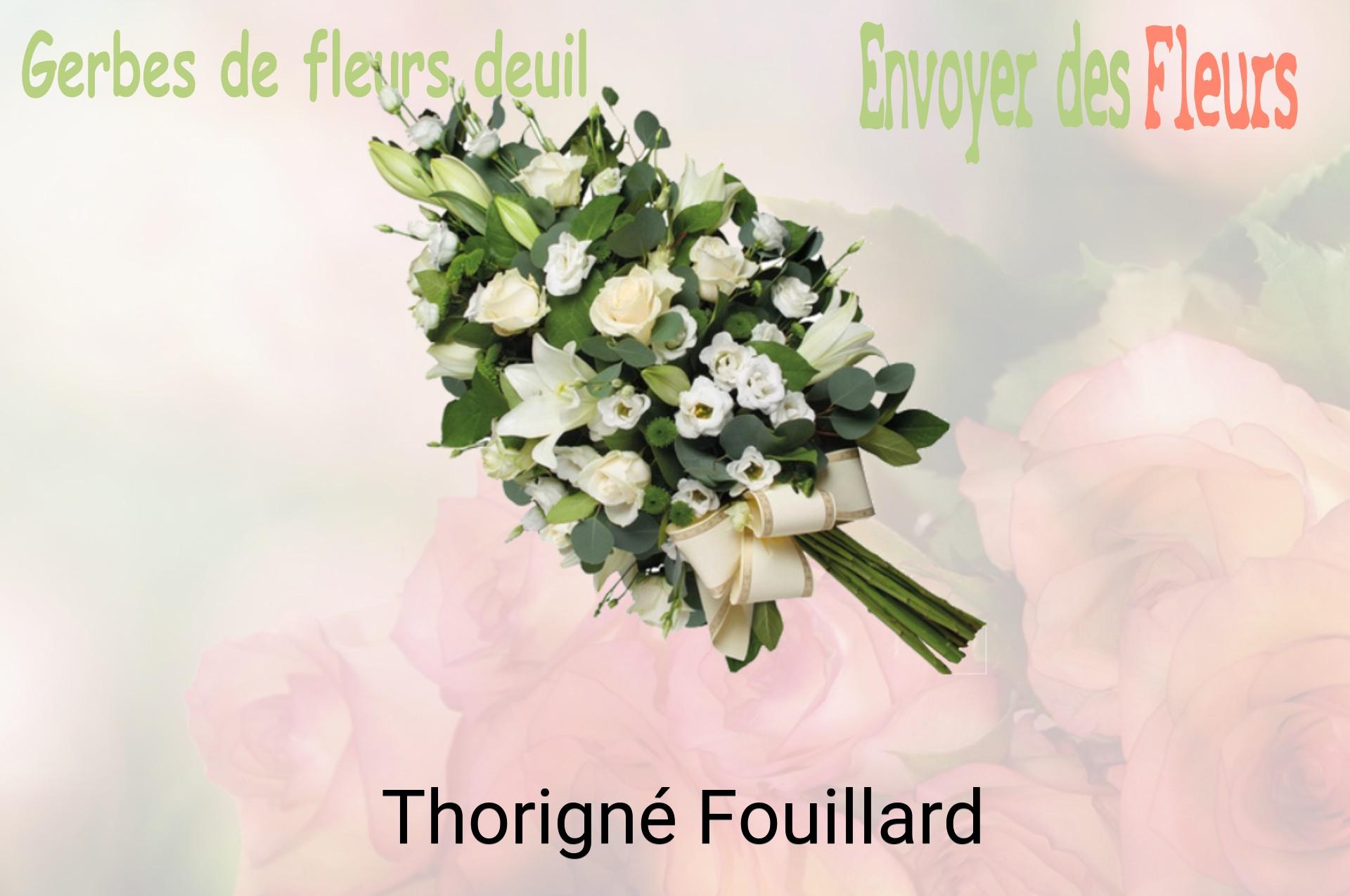 Gerbe de fleurs de deuil livrée à Thorigné-Fouillard